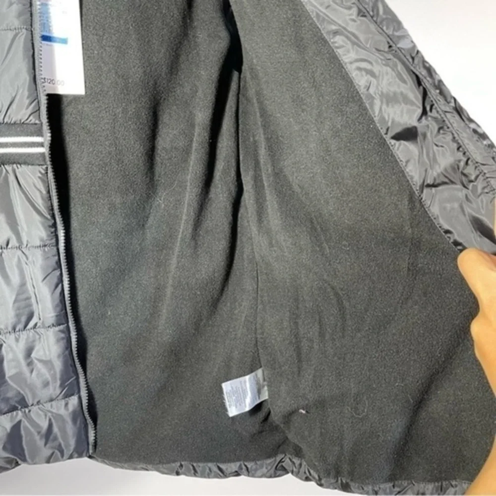 Calvin Klein girl Hooded Black Puffer Jacket With Fleece Lining Down Size XL/16